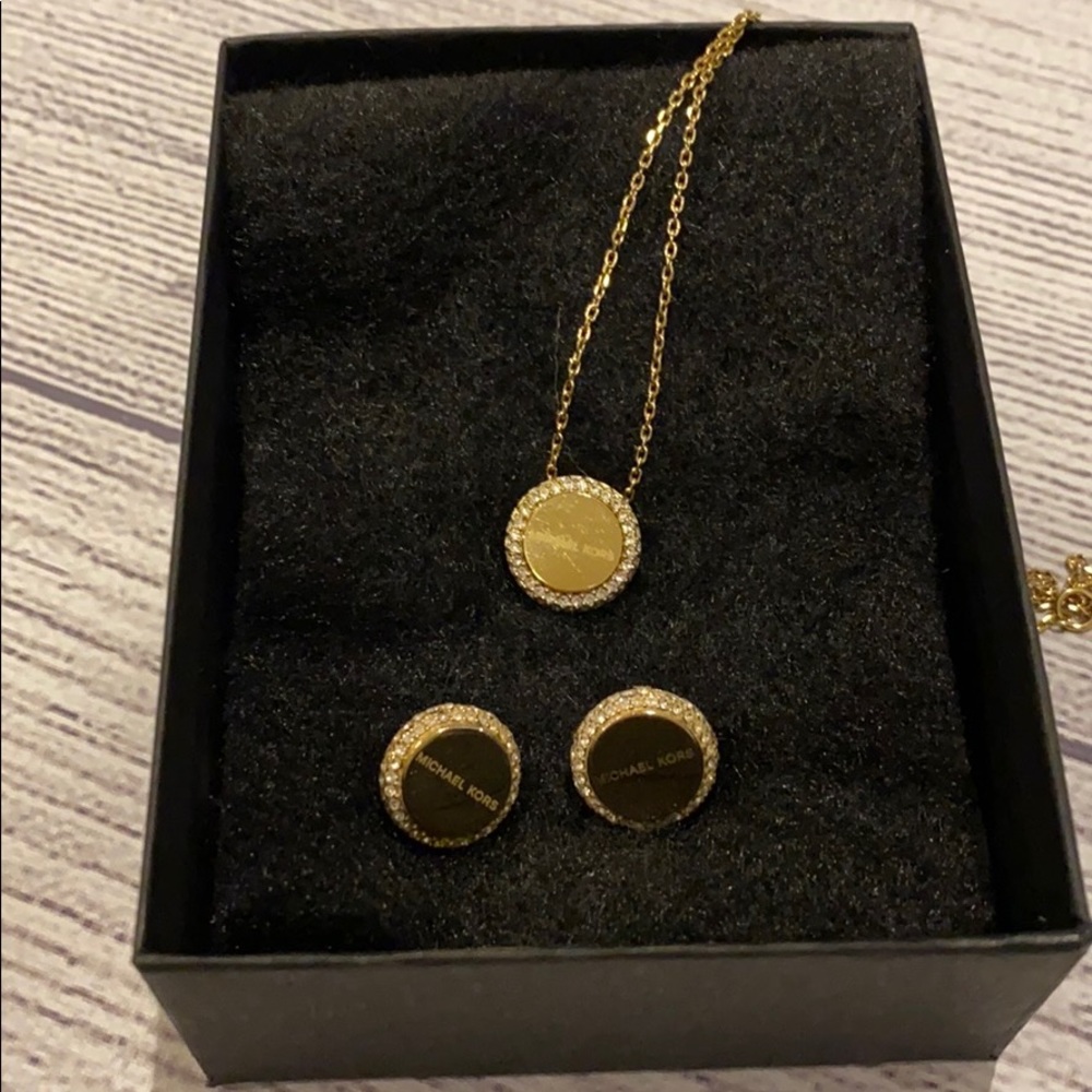 Michael Kors necklace and earrings